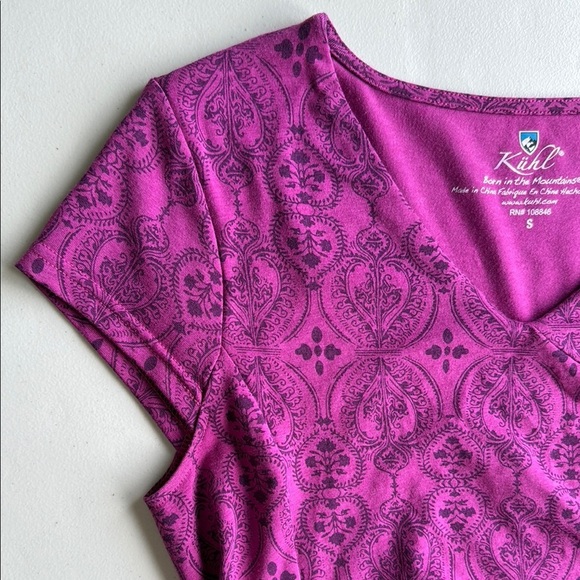 Kühl Pink Verona Dress Ruched Sheath Mini Dress Sz S - Picture 6 of 16